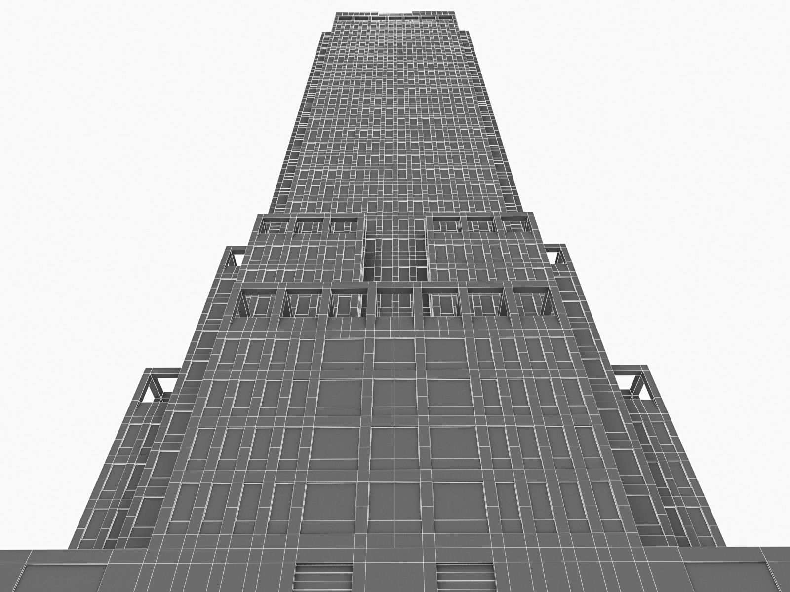 High-rise Buildings Collection 02 Low-poly 3D model_15
