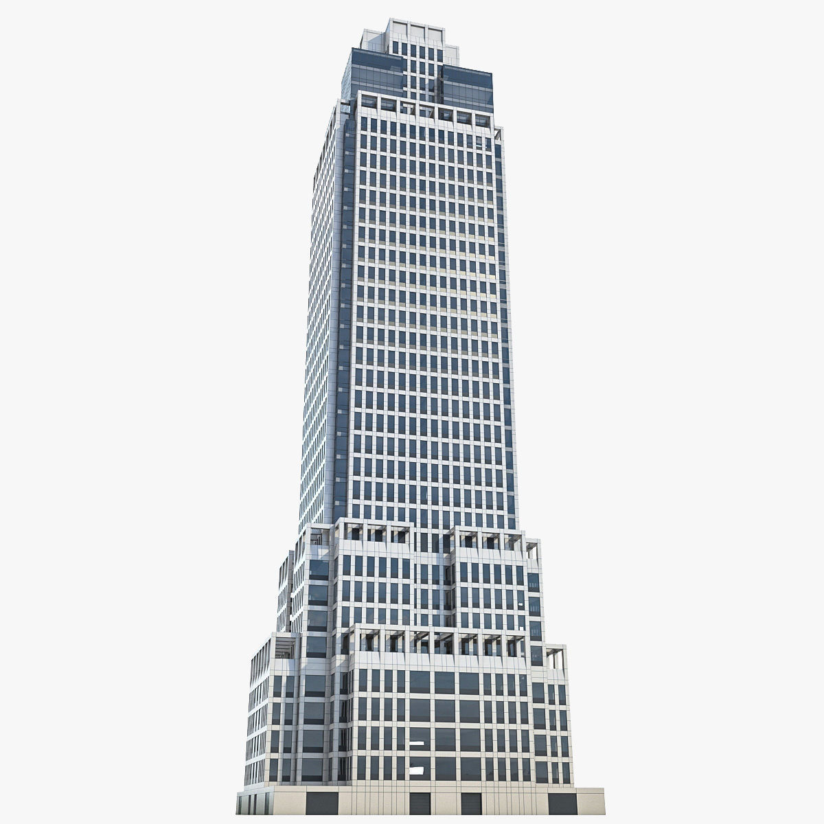 High-rise Buildings Collection 02 Low-poly 3D model_6