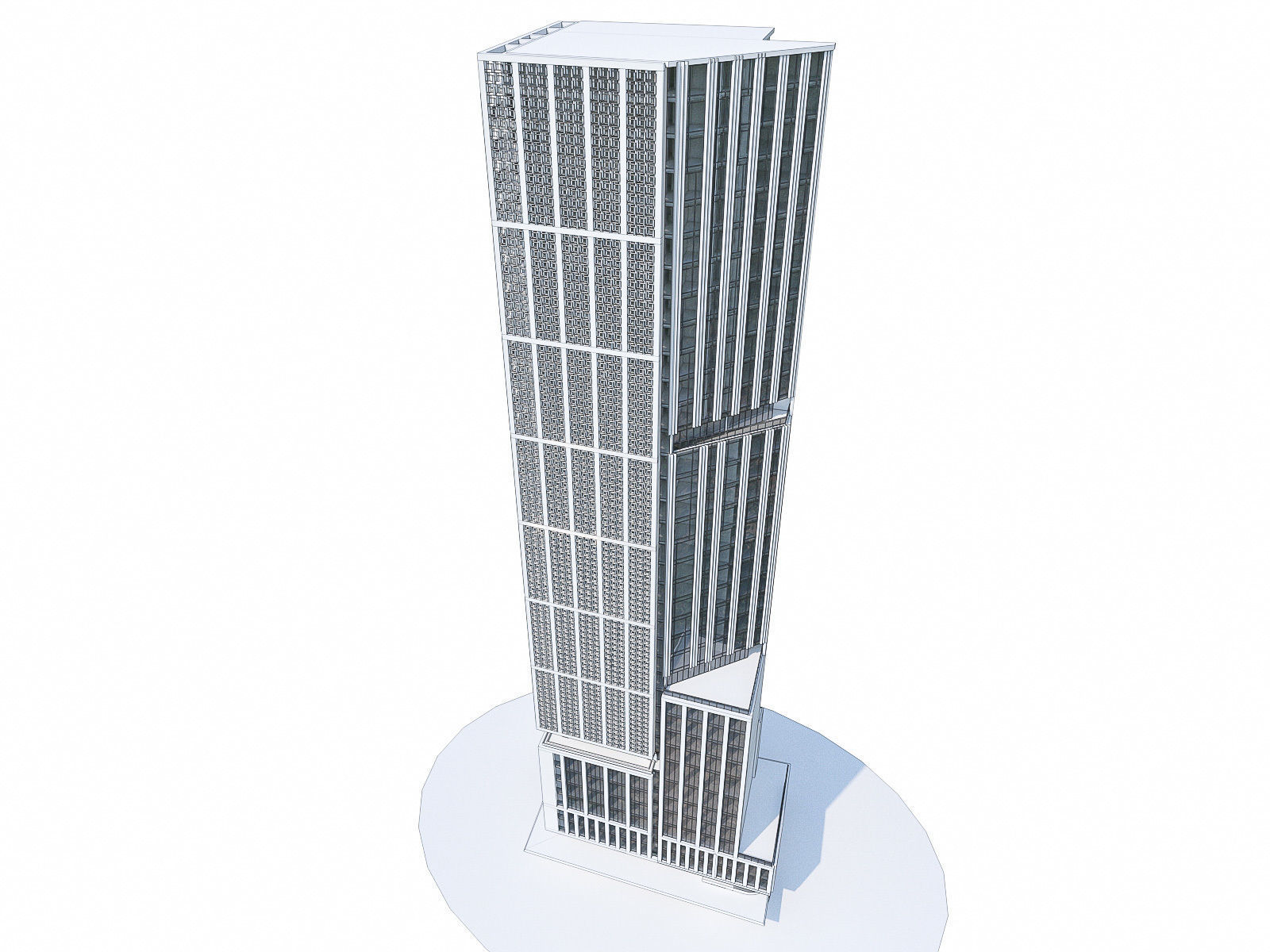 High-rise Buildings Collection 02 Low-poly 3D model_27