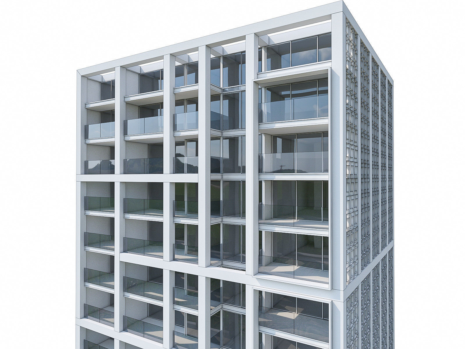High-rise Buildings Collection 02 Low-poly 3D model_22
