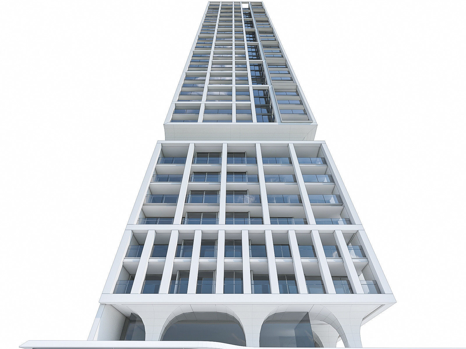 High-rise Buildings Collection 02 Low-poly 3D model_25