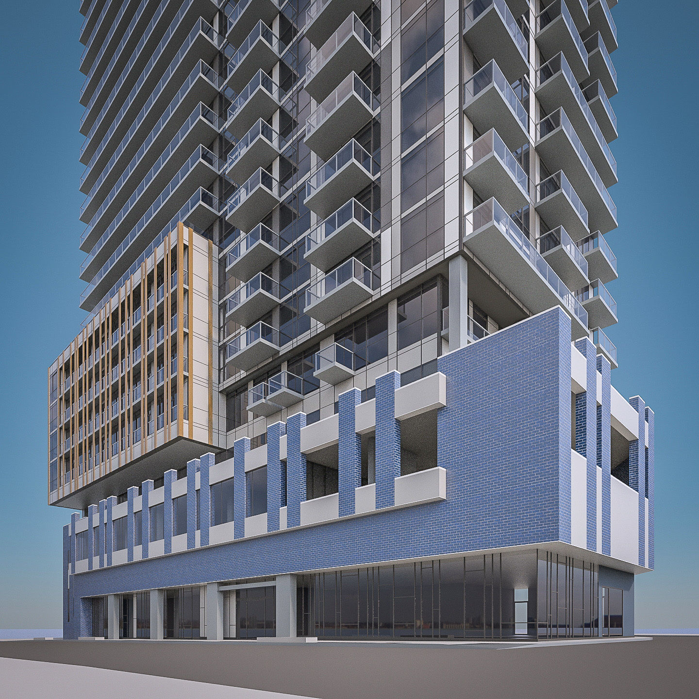 High-rise Buildings Collection 02 Low-poly 3D model_3