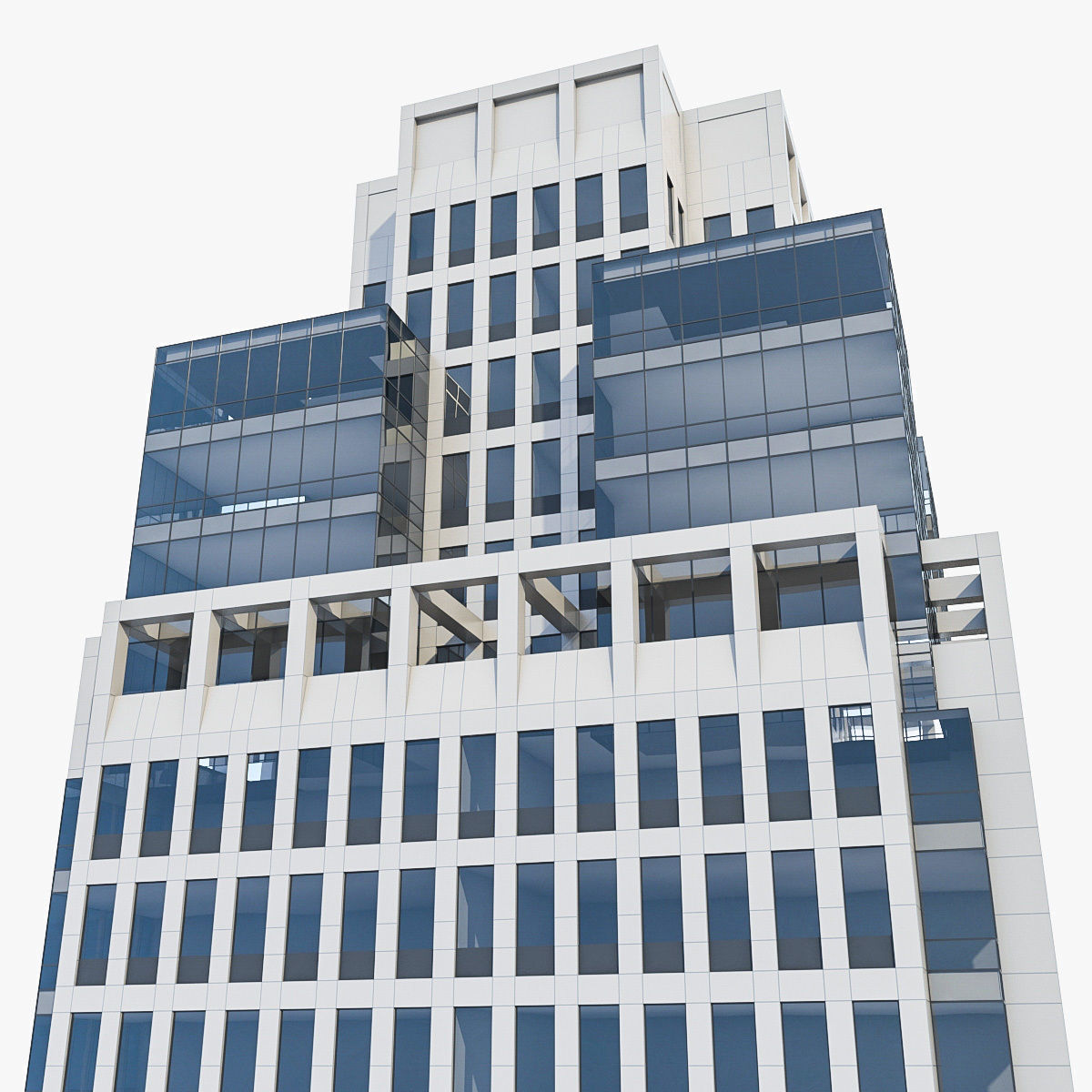 High-rise Buildings Collection 02 Low-poly 3D model_9