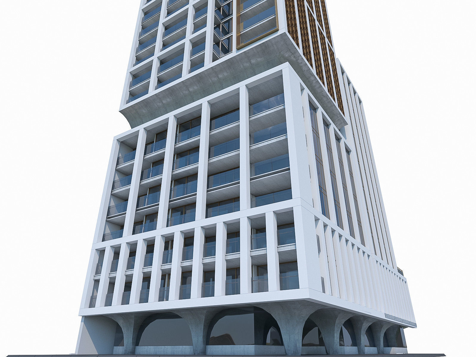 High-rise Buildings Collection 02 Low-poly 3D model_23