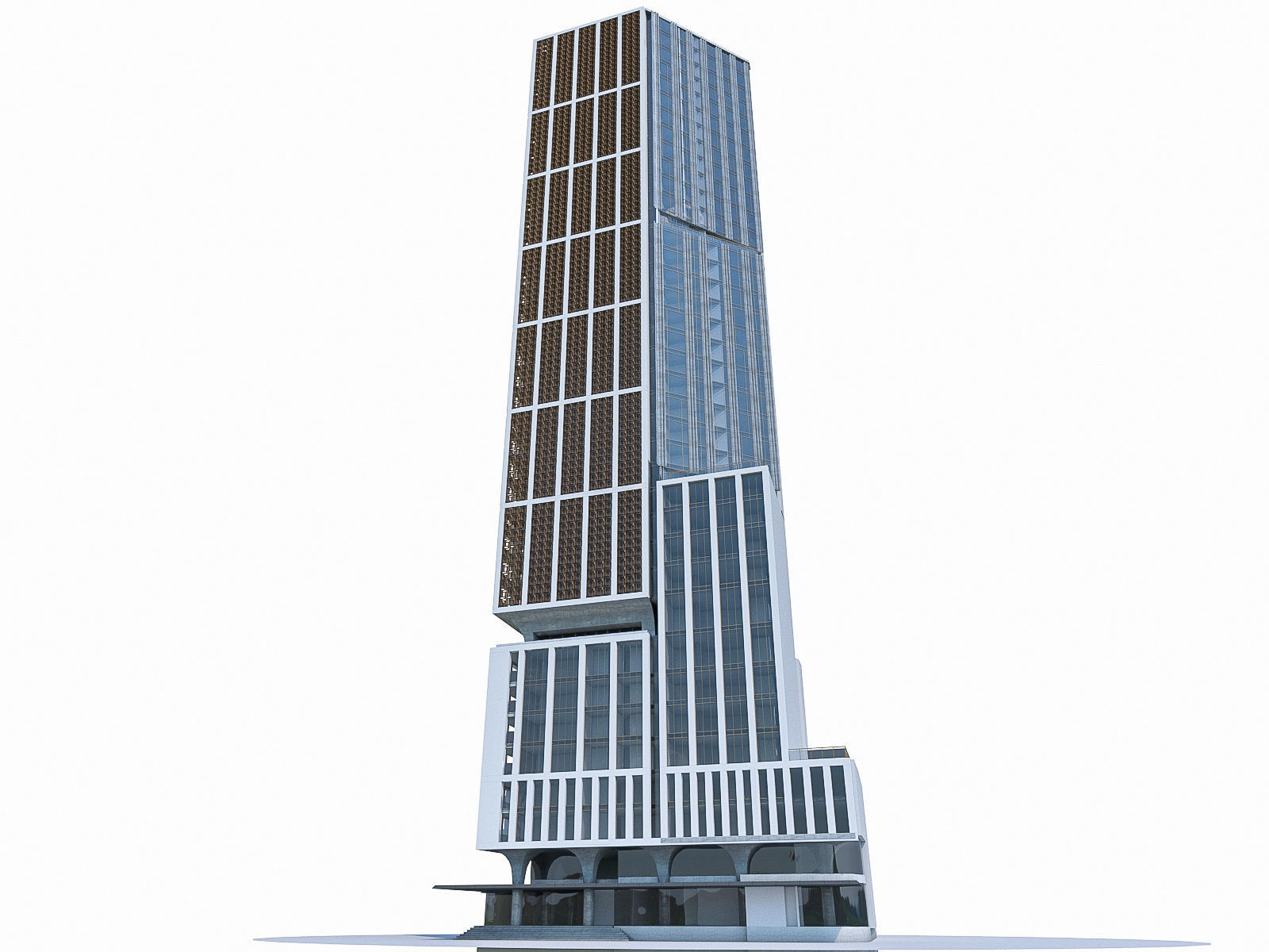 High-rise Buildings Collection 02 Low-poly 3D model_20