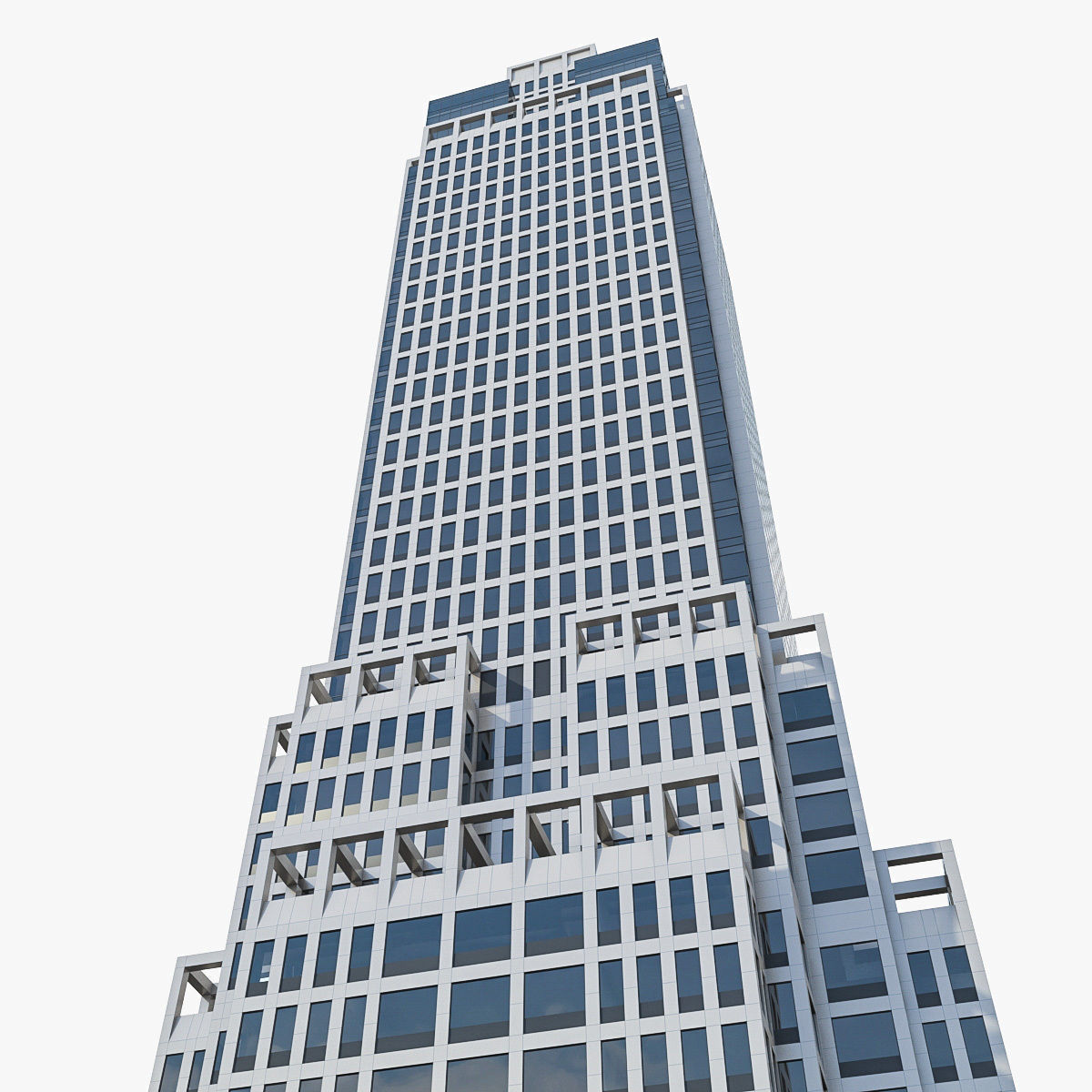 High-rise Buildings Collection 02 Low-poly 3D model_7