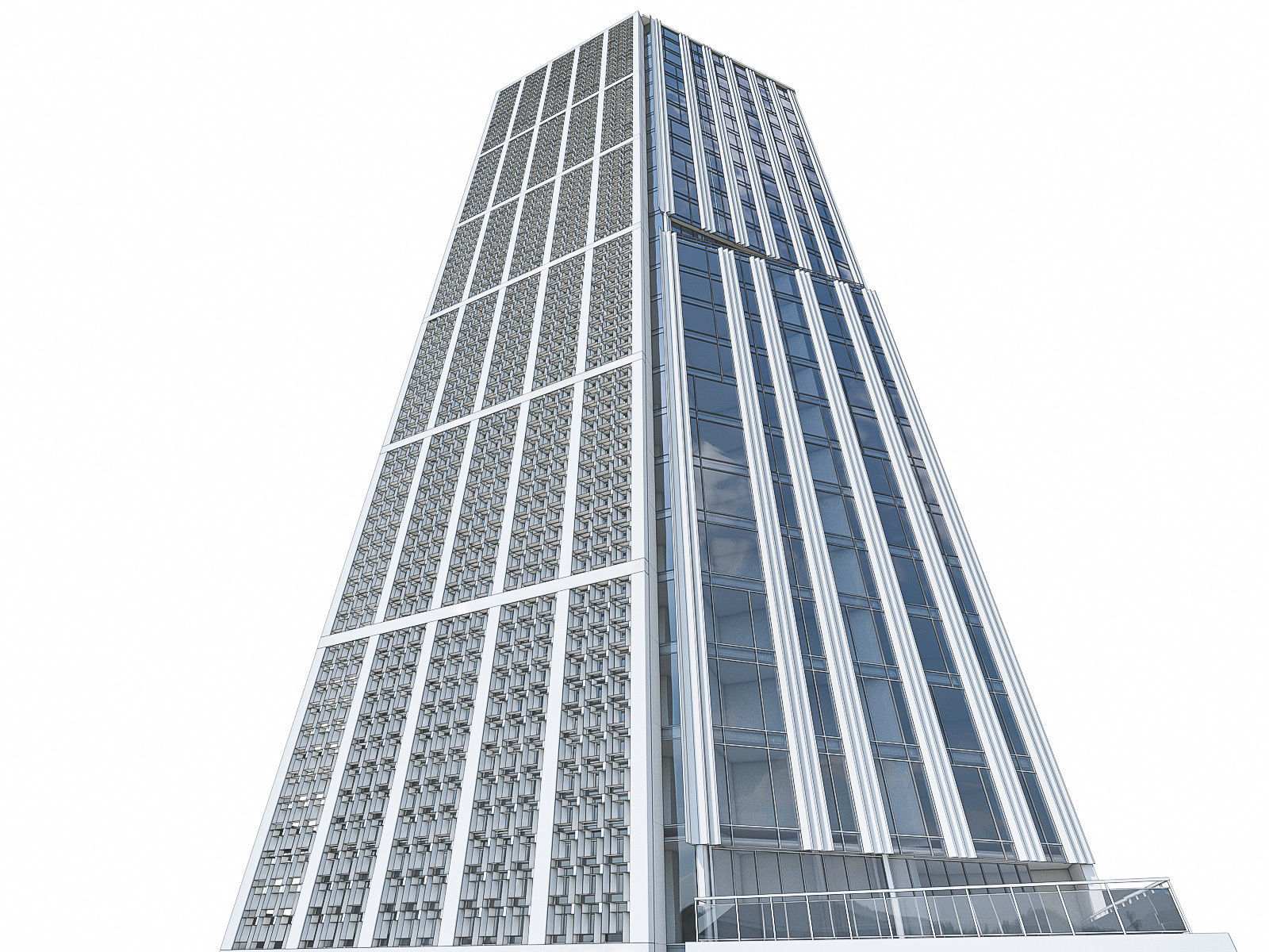 High-rise Buildings Collection 02 Low-poly 3D model_30