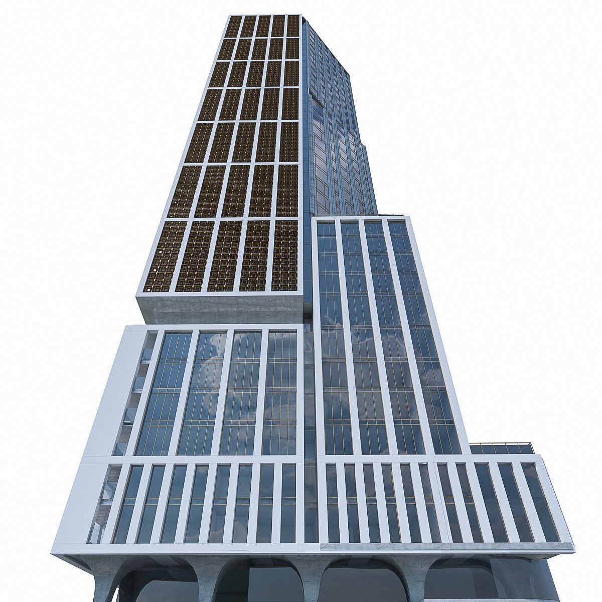 High-rise Buildings Collection 02 Low-poly 3D model_18