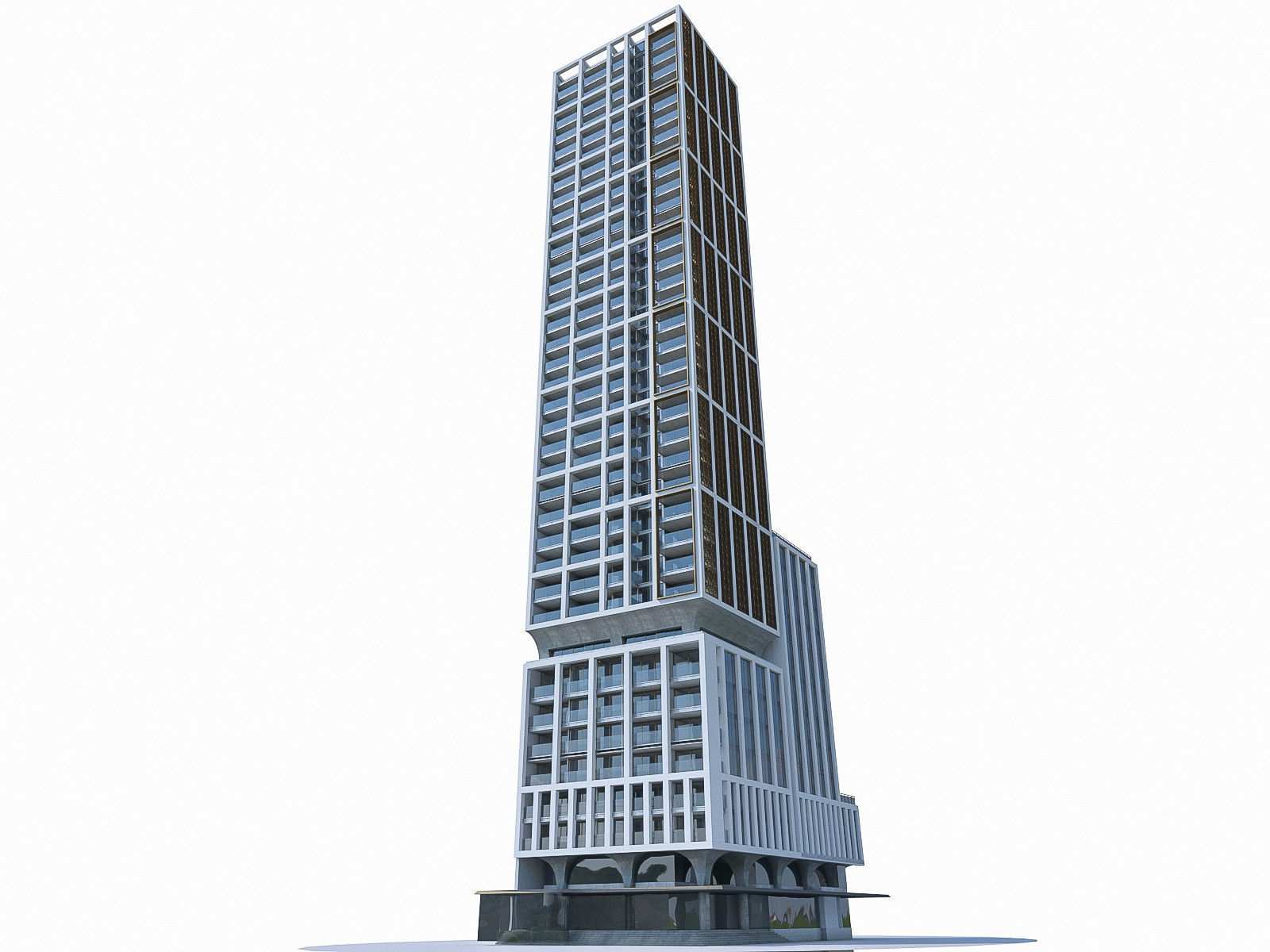 High-rise Buildings Collection 02 Low-poly 3D model_16