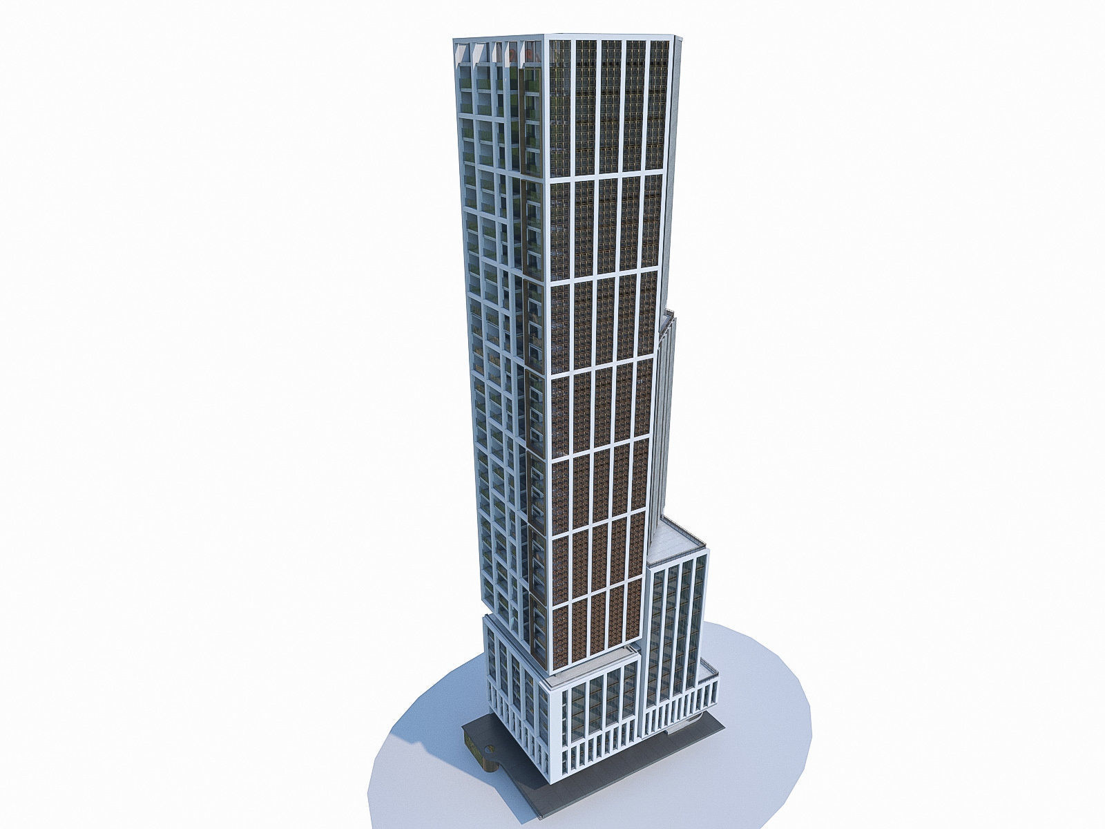 High-rise Buildings Collection 02 Low-poly 3D model_19
