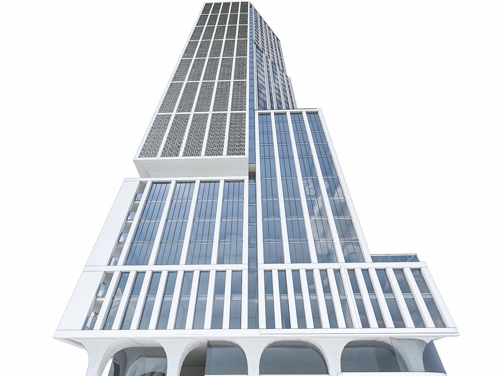 High-rise Buildings Collection 02 Low-poly 3D model_26