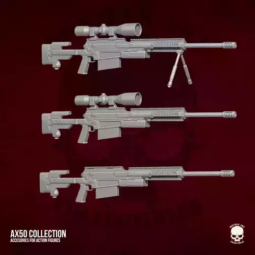 AX50 Collection STL Files for Action Figures