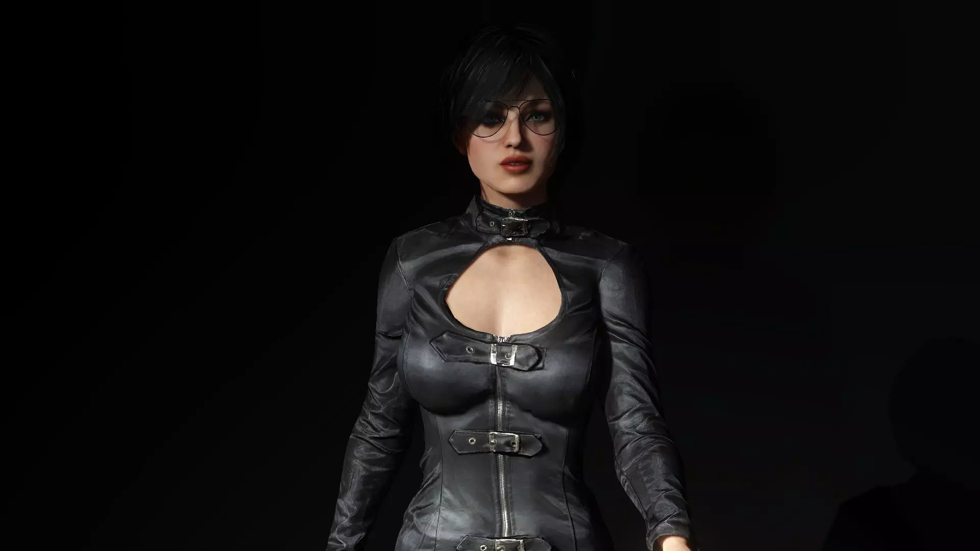 Mysterious Girl Aria Low-poly 3D model_10