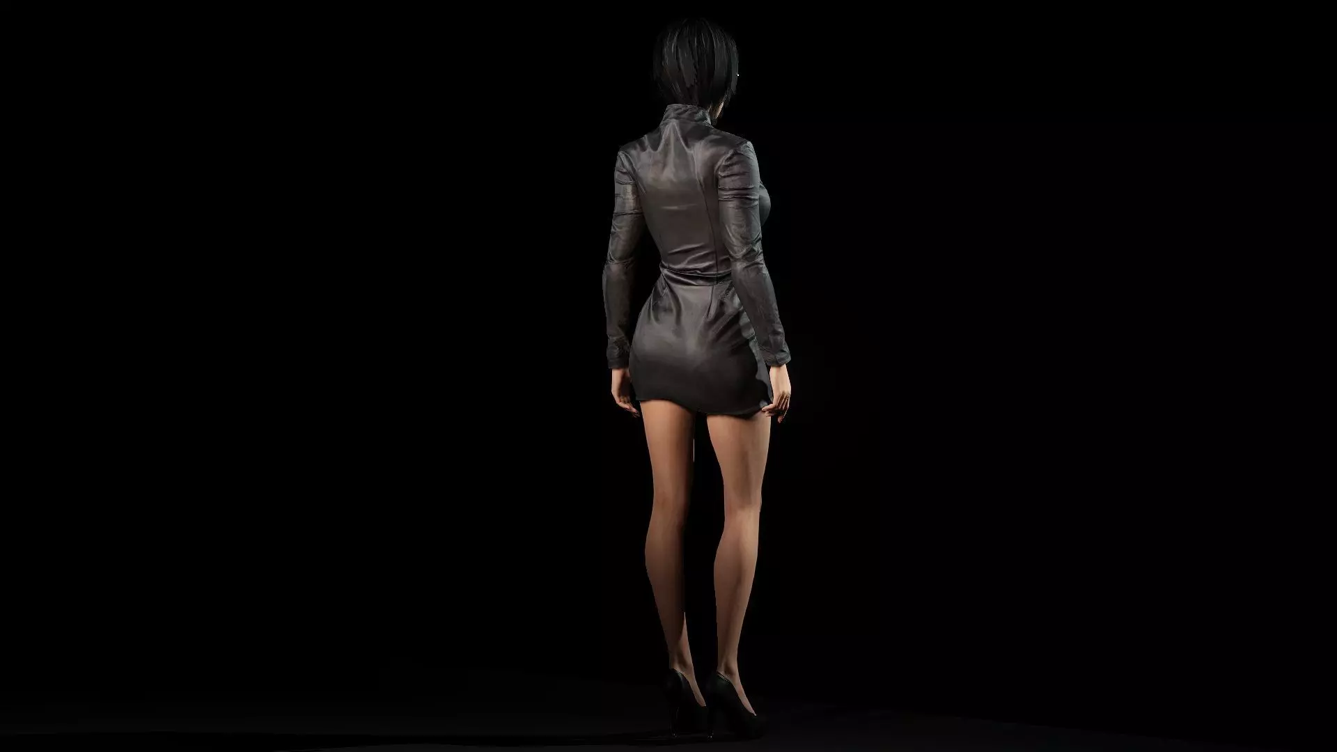 Mysterious Girl Aria Low-poly 3D model_13