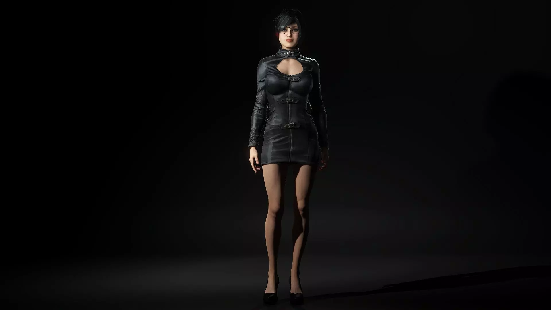 Mysterious Girl Aria Low-poly 3D model_18