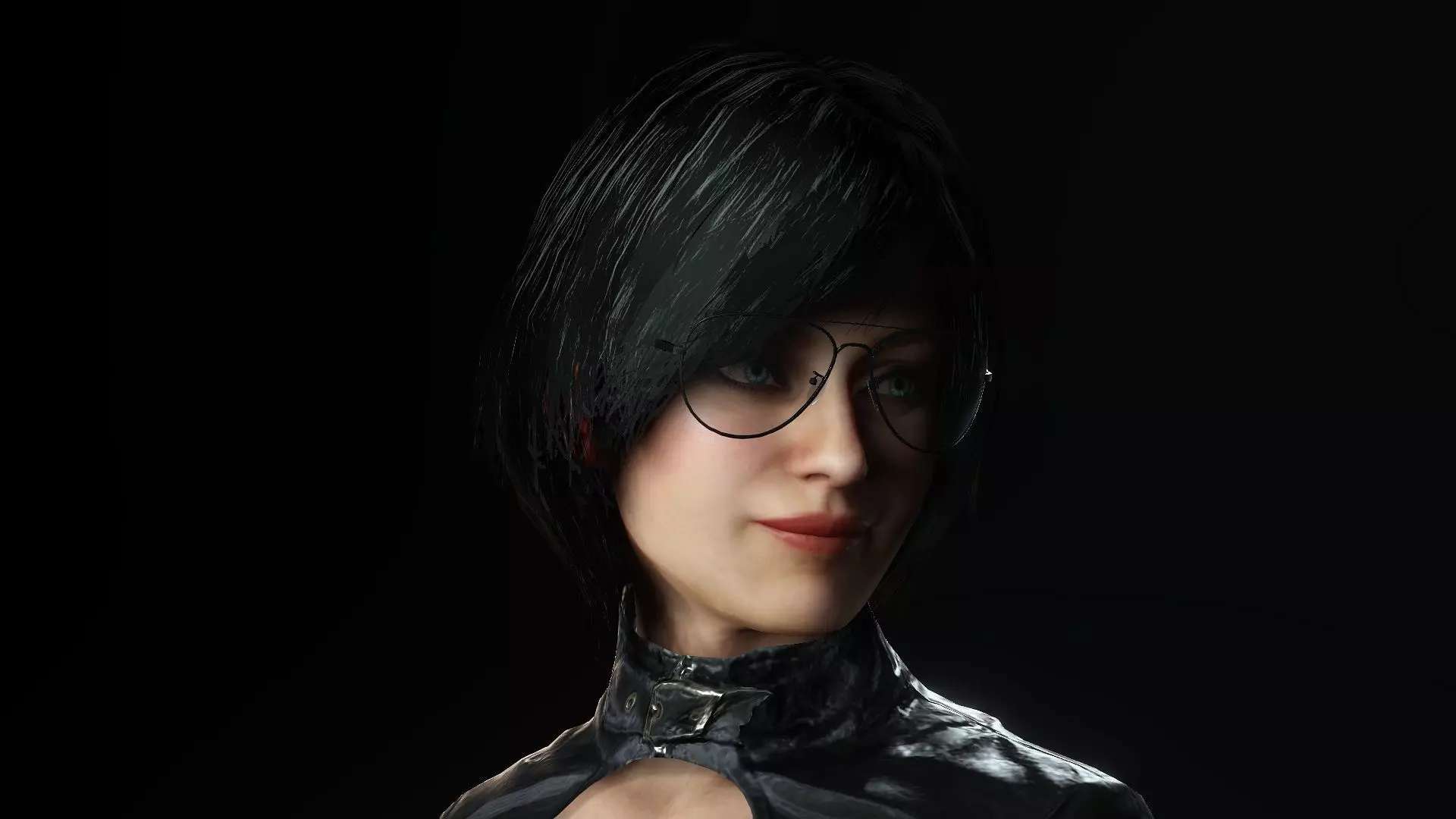 Mysterious Girl Aria Low-poly 3D model_2