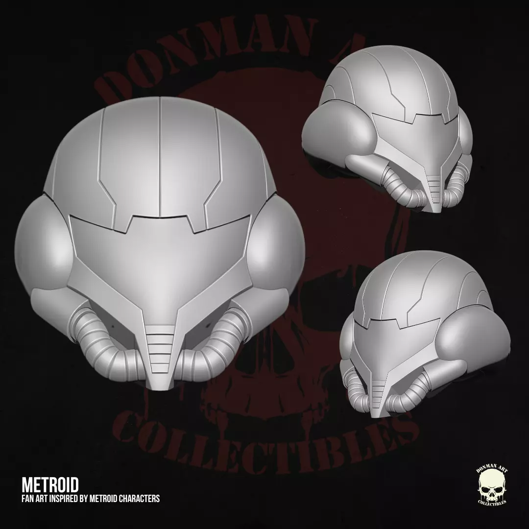 Samus Metroit Fan Art STL Files for Action Figures 3D print model