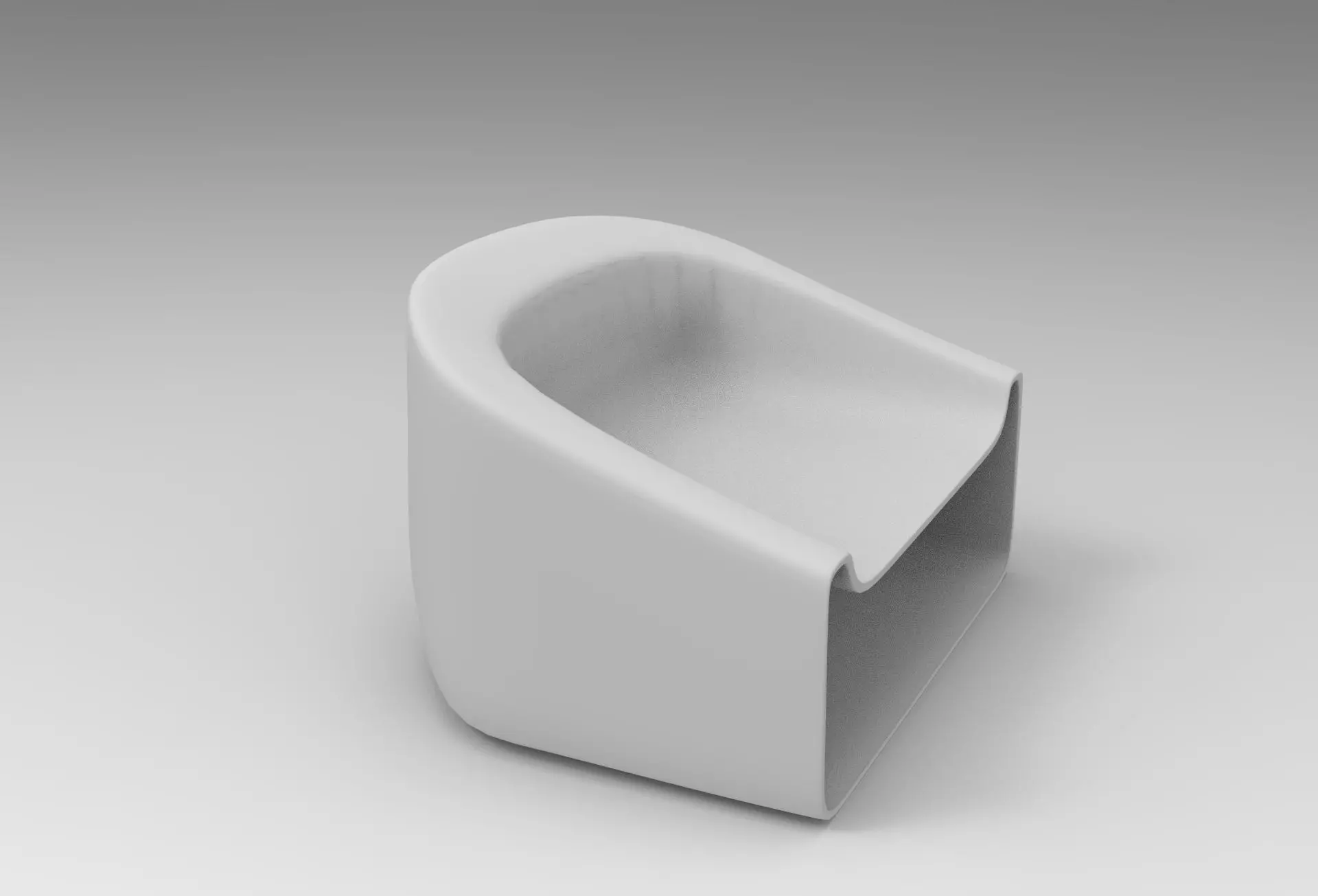 Mannath Reading Chair Low-poly 3D model_8