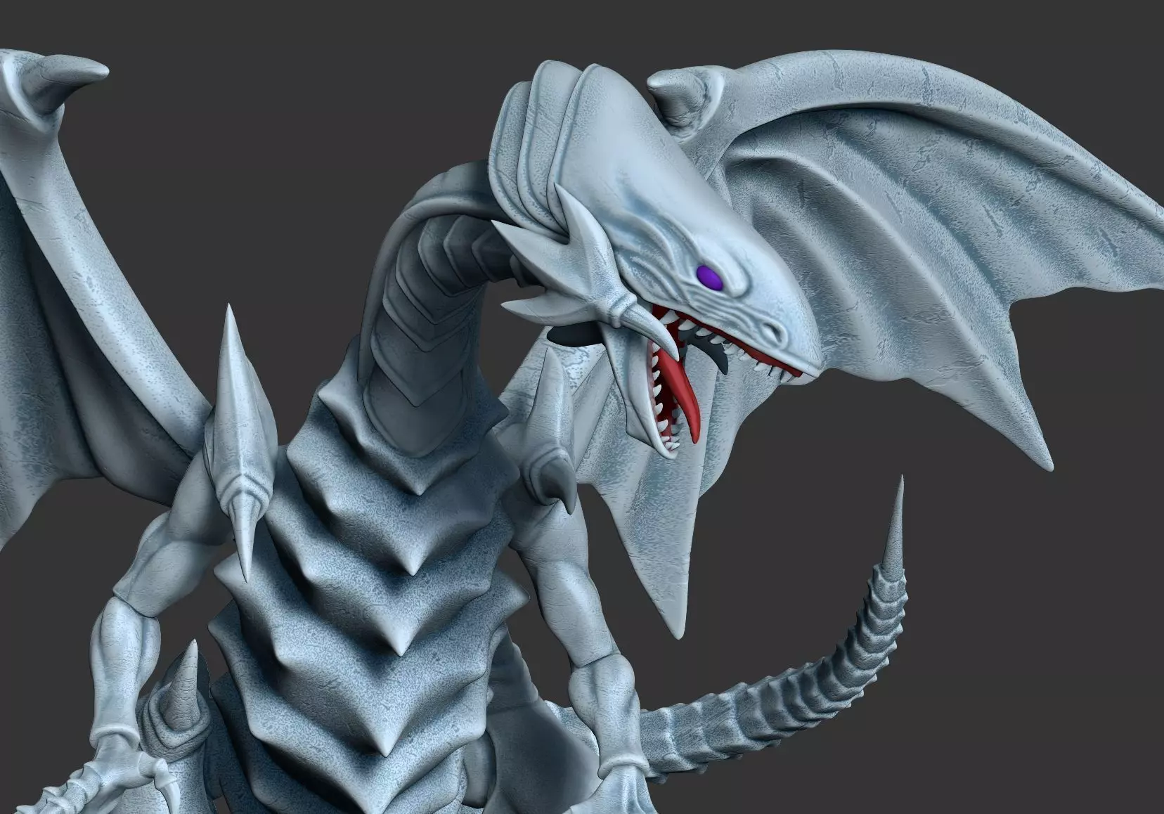 Blue Eyes White Dragon Yu-Gi-Oh 3D print model_5
