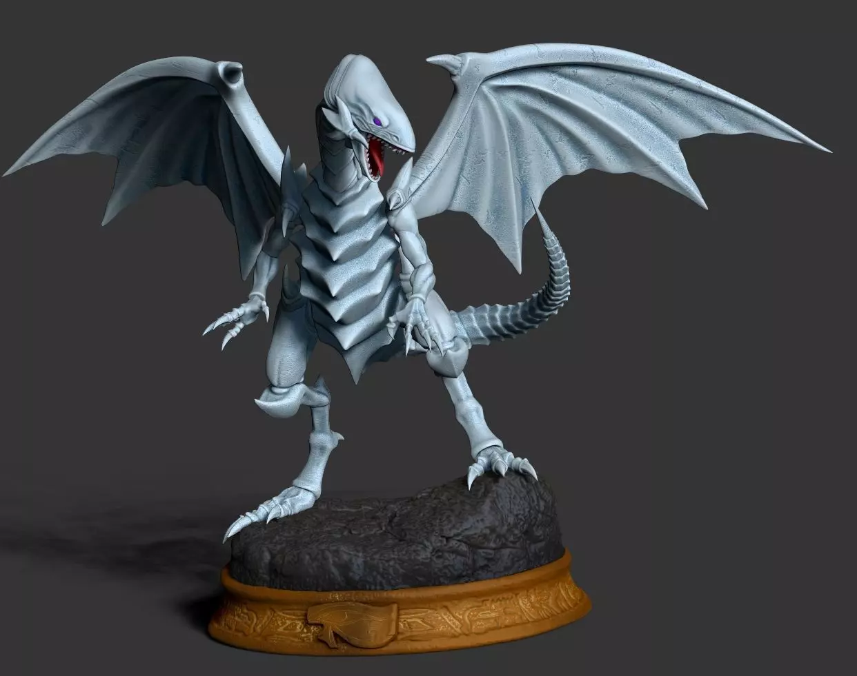 Blue Eyes White Dragon Yu-Gi-Oh 3D print model_6