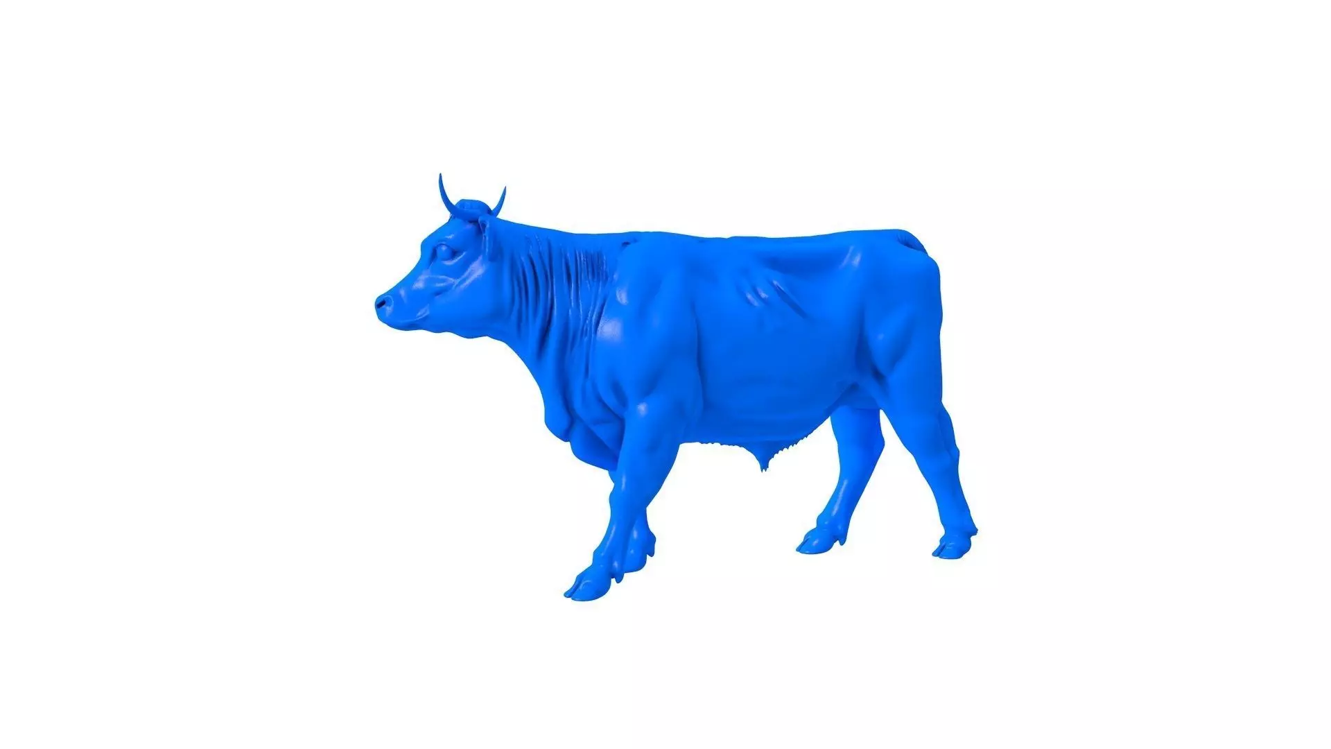 bull with horns - bull - bull stl - cow - cow stl - calf - baby 3D print model