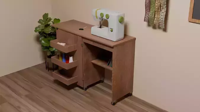 Modern Rustic Sewing Table