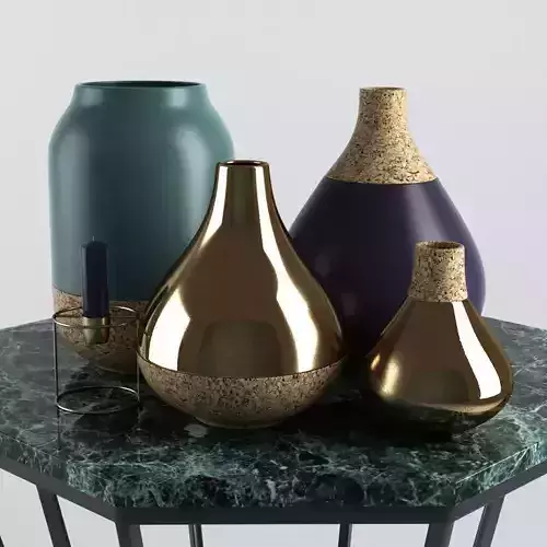 Vases With Cork Base