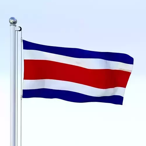 Animated Costa Rica Flag