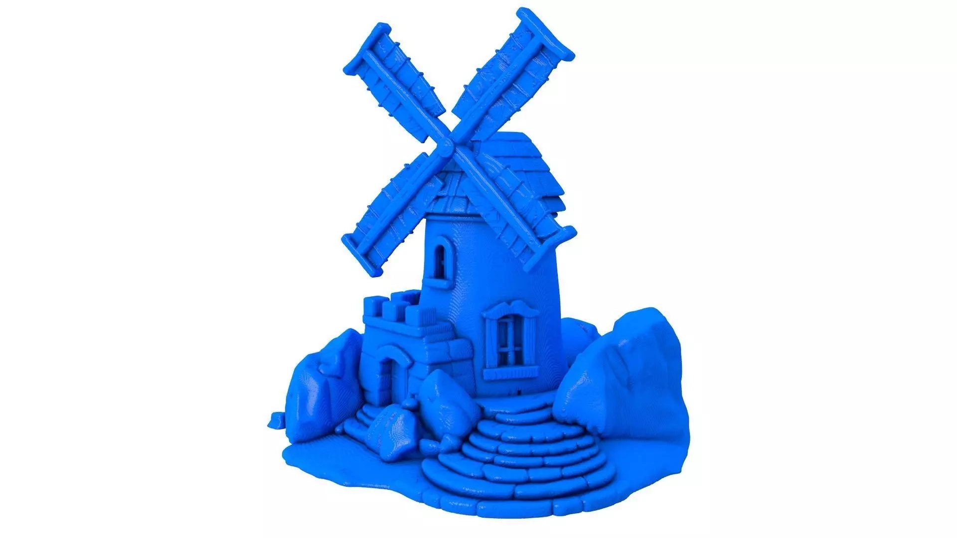 windmill - windmill stl - mill - stone mill - fantastic 3D print model