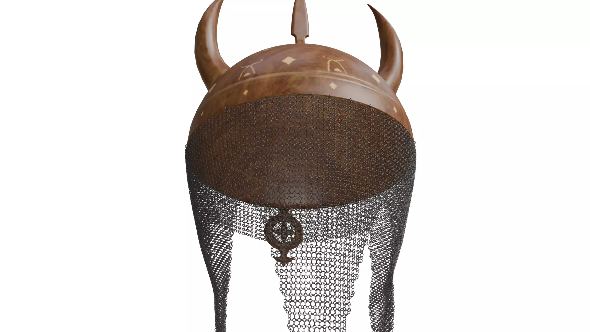 Horned Helmet 3D model_4