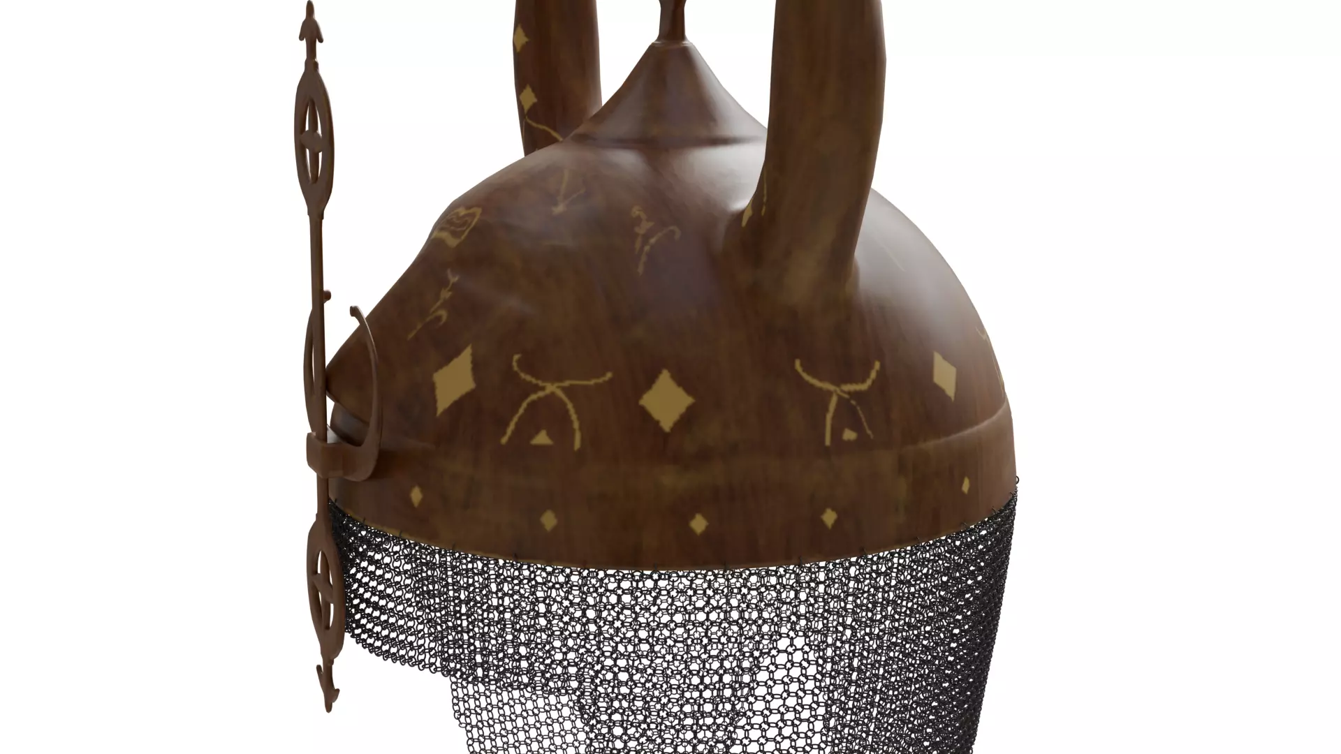 Horned Helmet 3D model_2