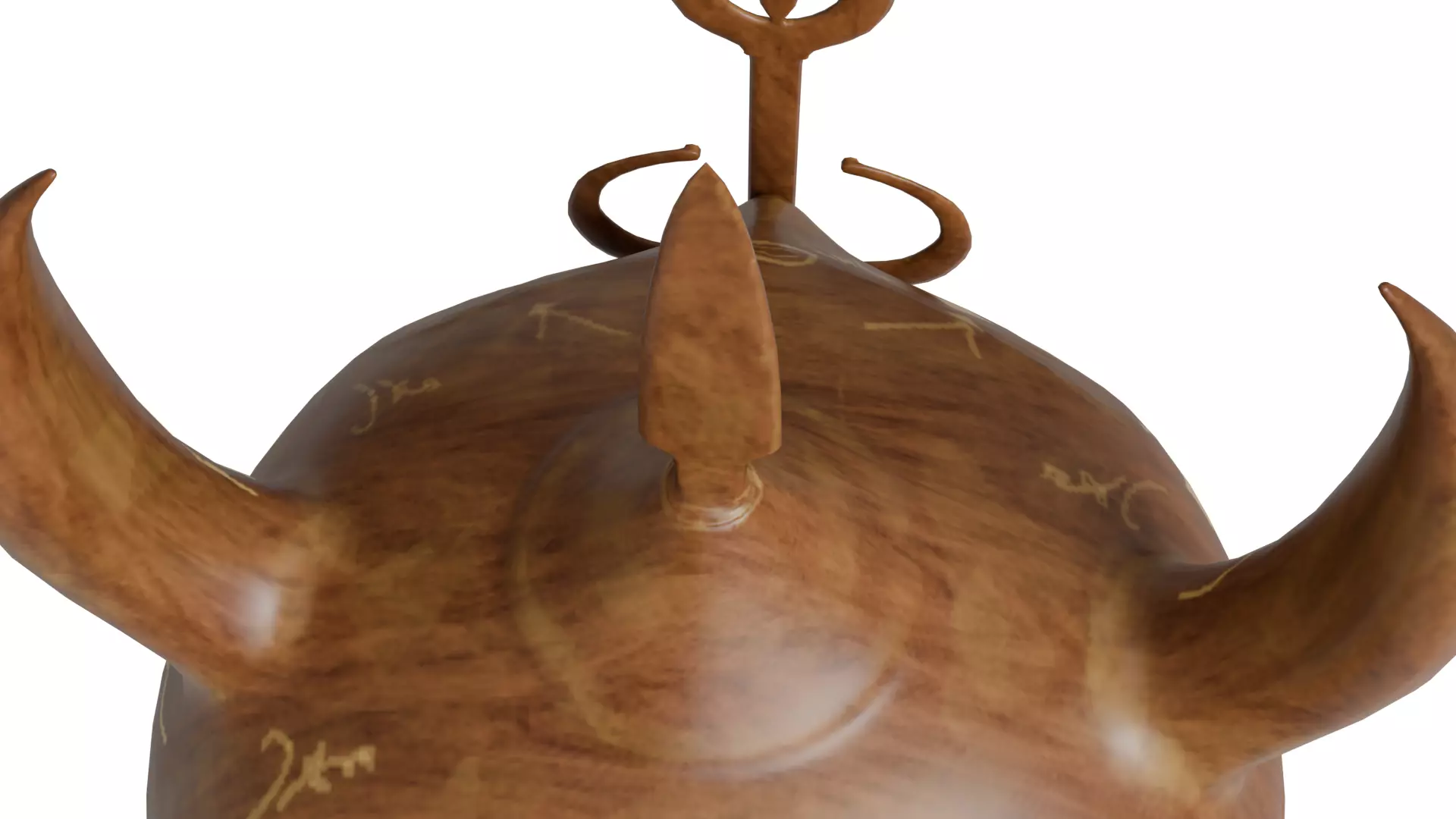 Horned Helmet 3D model_10