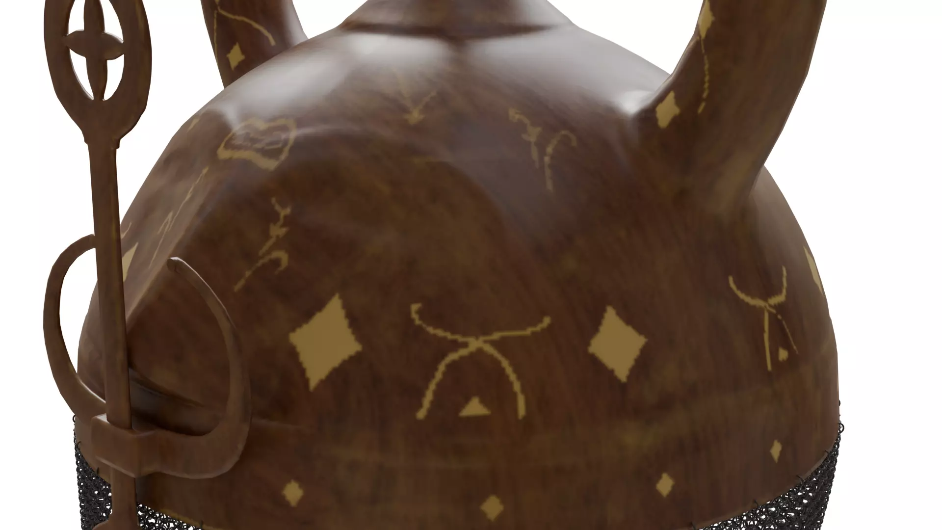 Horned Helmet 3D model_7