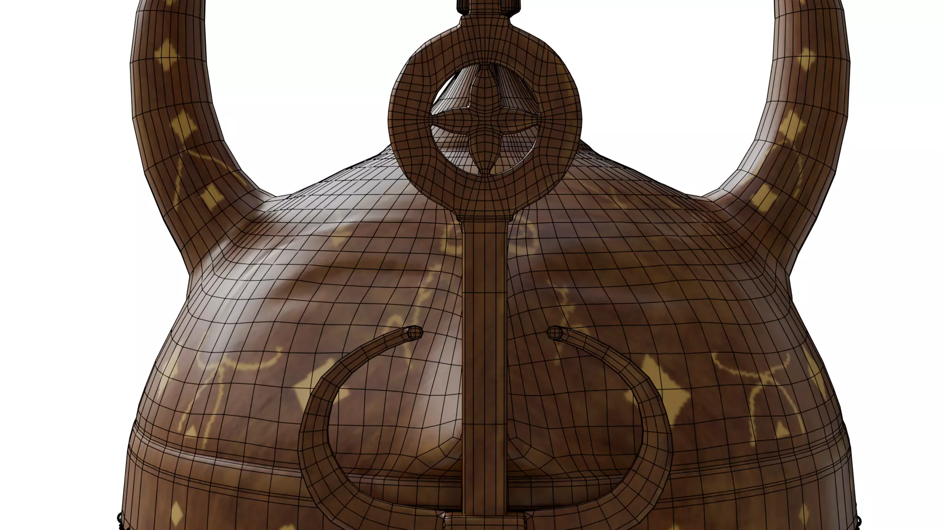 Horned Helmet 3D model_12
