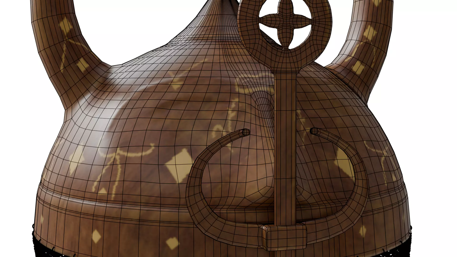 Horned Helmet 3D model_16