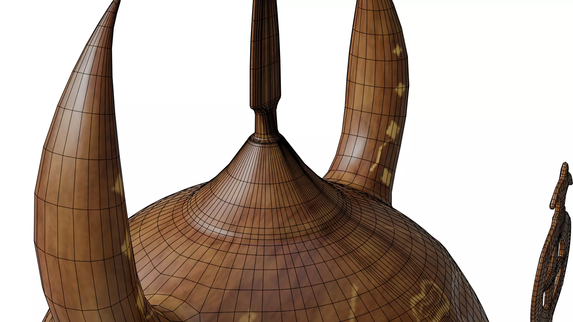 Horned Helmet 3D model_13