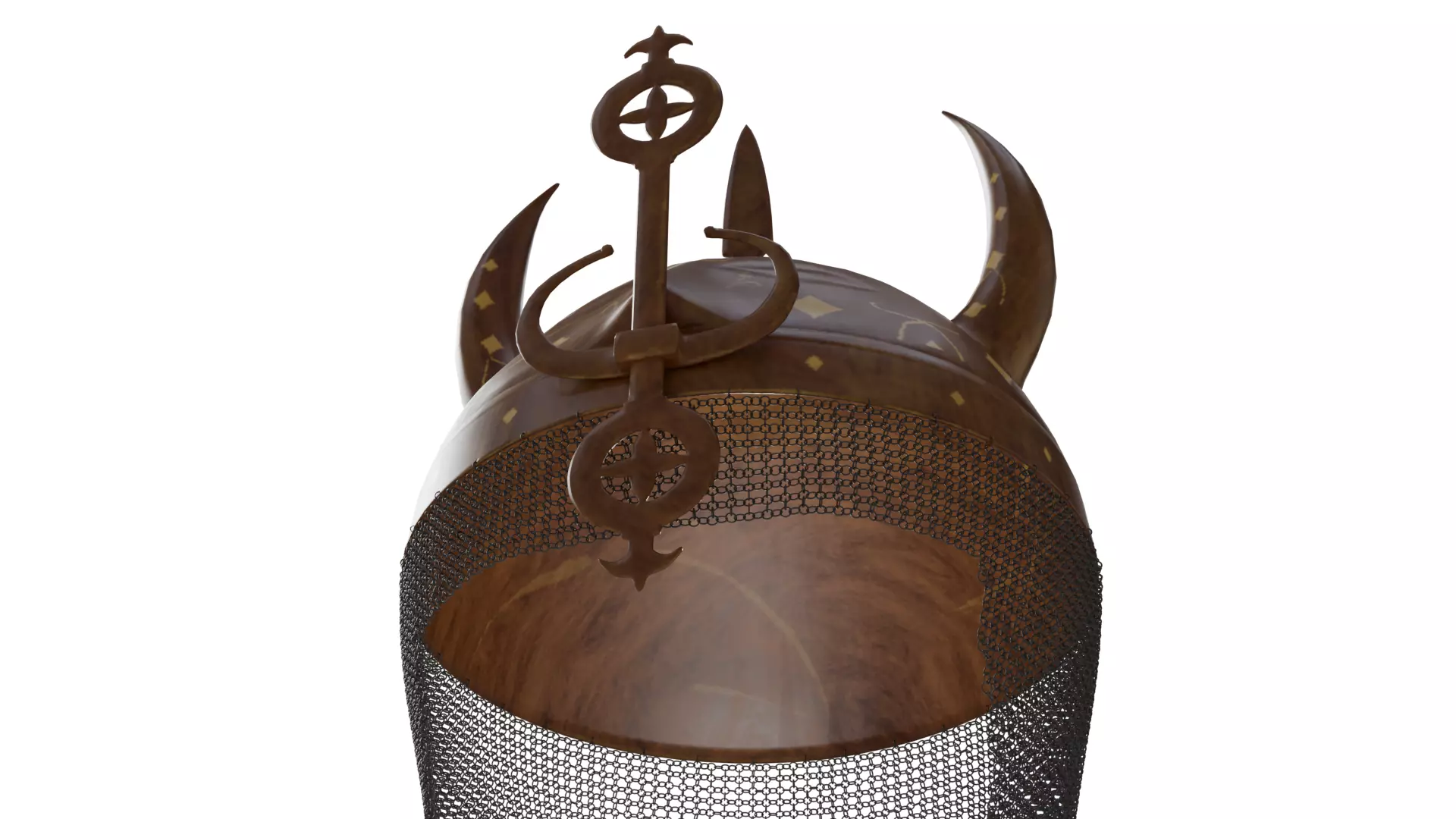 Horned Helmet 3D model_11
