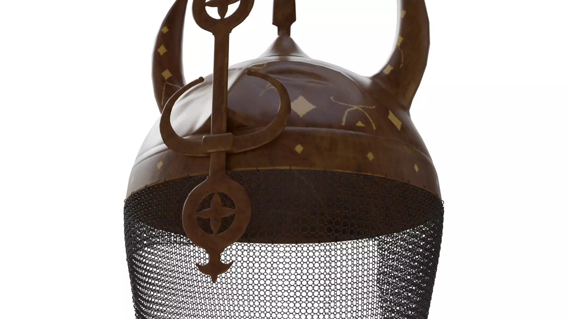 Horned Helmet 3D model_1