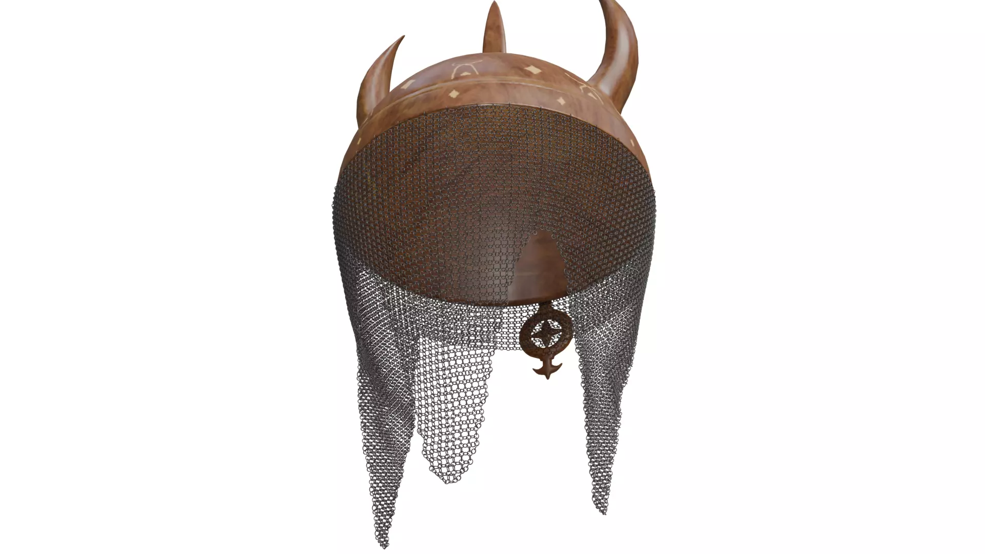 Horned Helmet 3D model_5