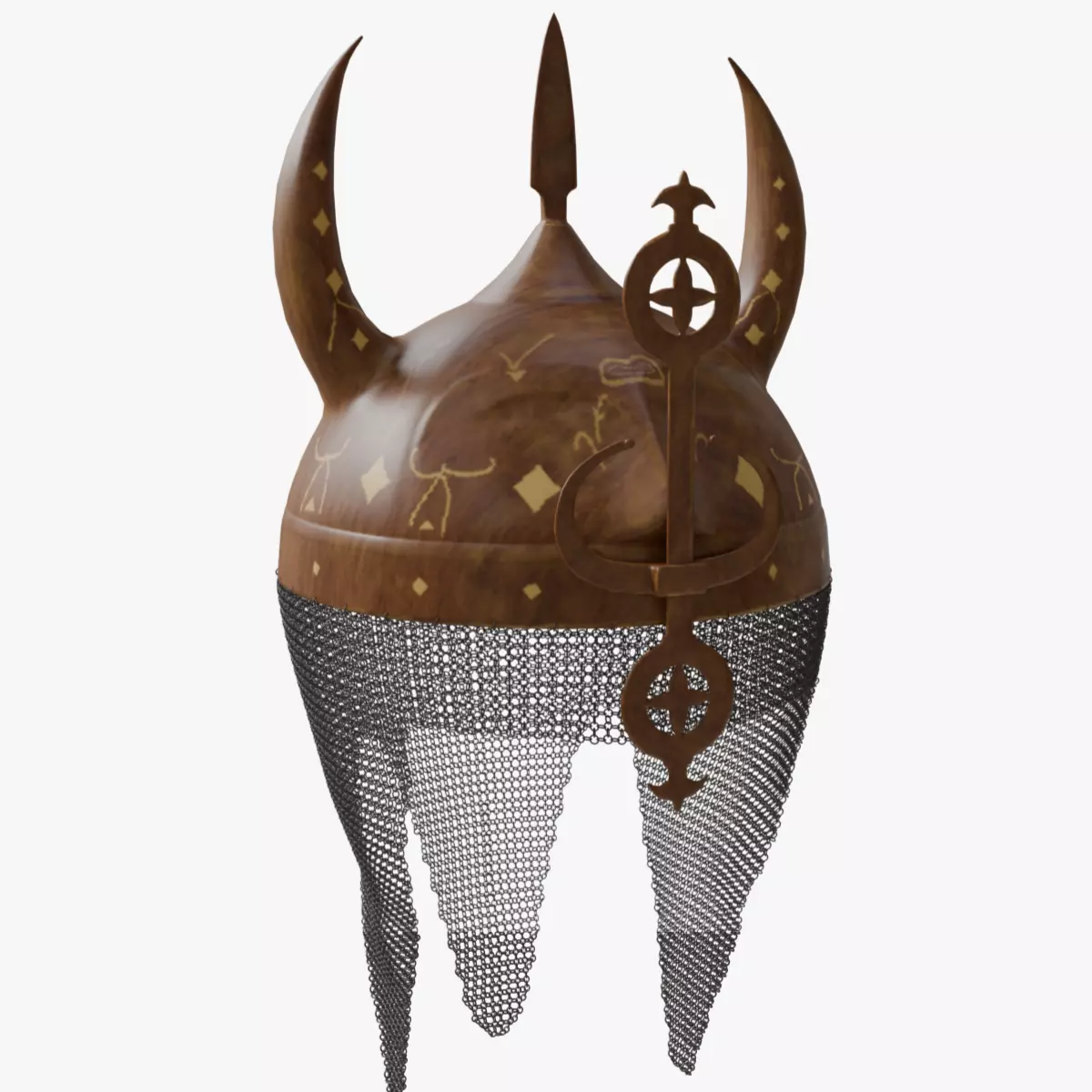 Horned Helmet 3D model_18