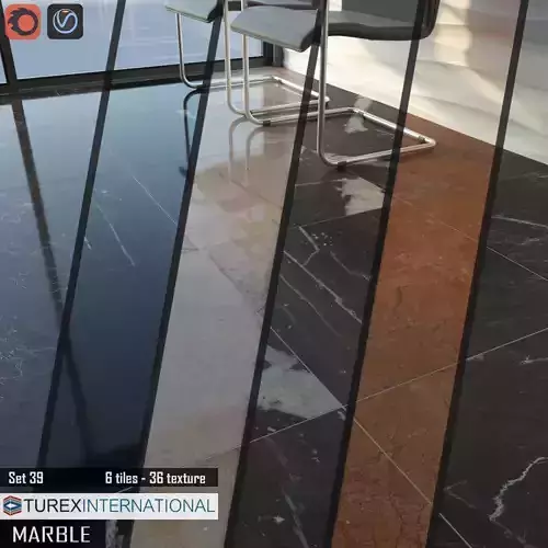 TUREX INTERNATIONAL Marble Tiles Set
