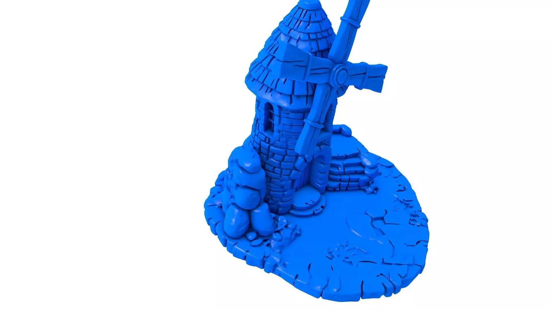 windmill - windmill stl - mill - stone mill - fantastic windmill 3D print model_1