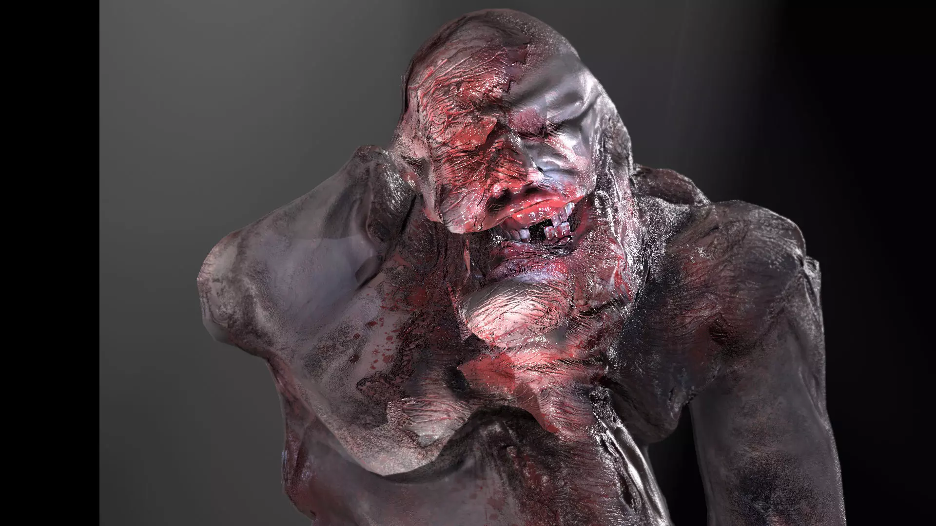 Alien Mutant Zombie 5 Low-poly 3D model_0