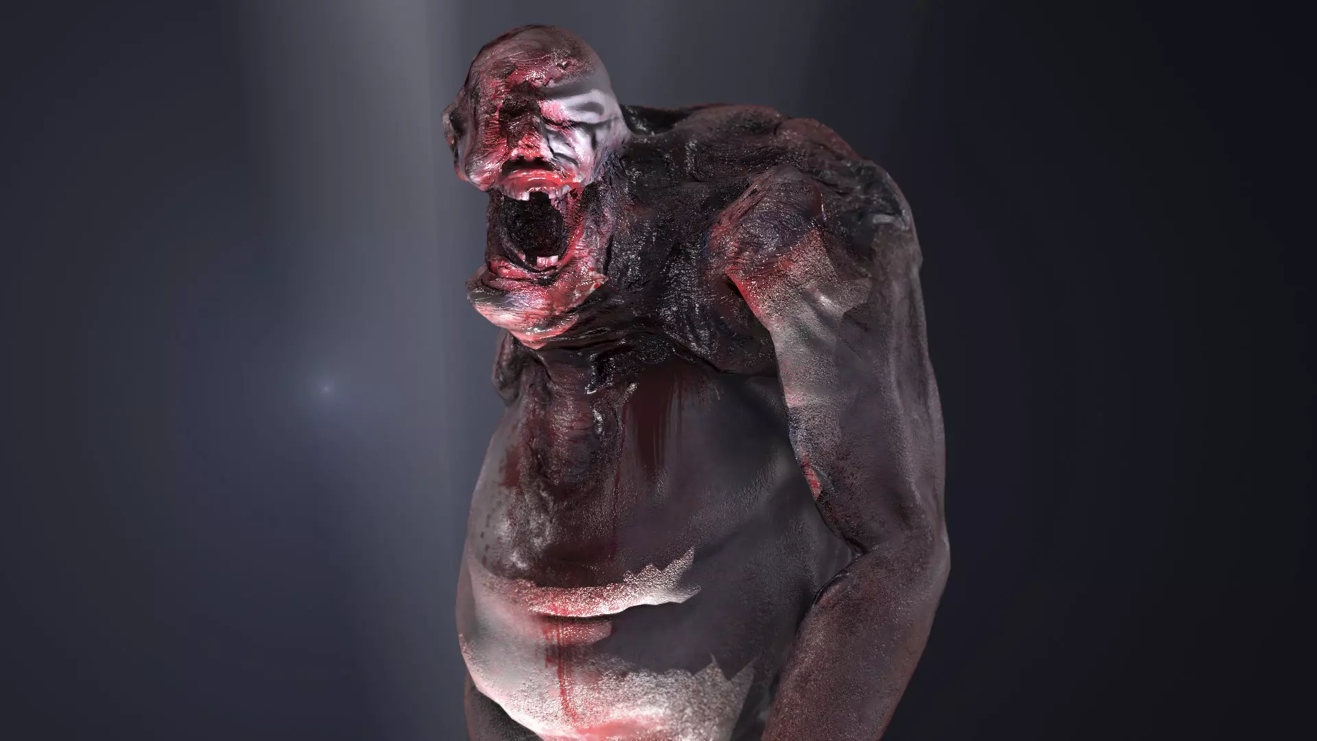 Alien Mutant Zombie 5 Low-poly 3D model_3
