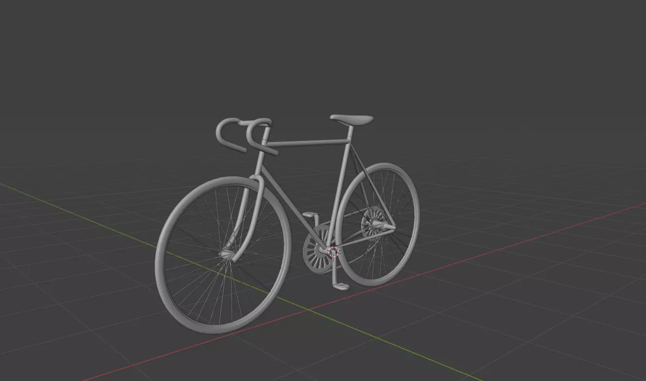 Bycicle Free low-poly 3D model
