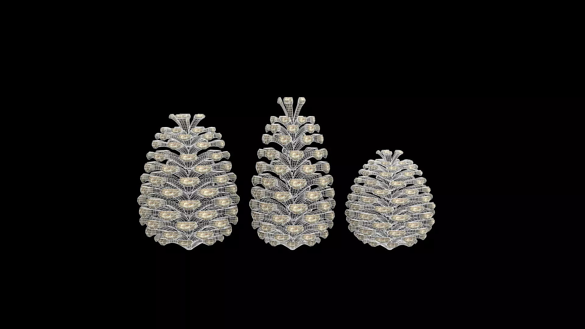 Christmas Pine Cone 3D Model 3D model_13