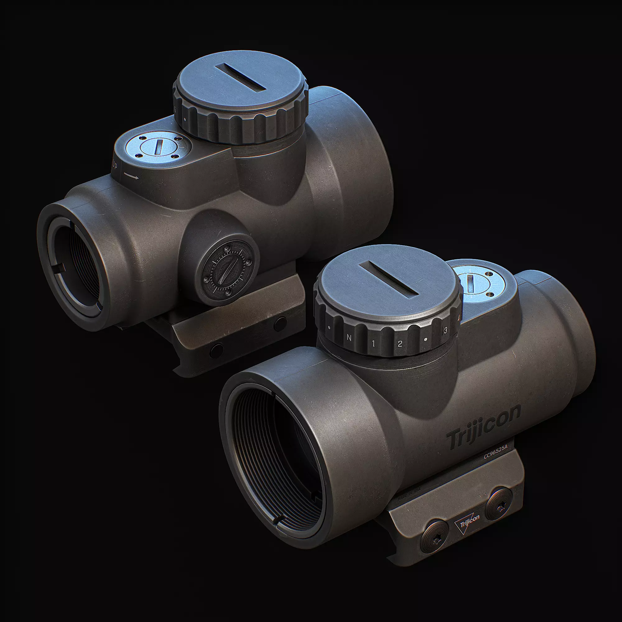 MRO RedDot Low-poly 3D model_0