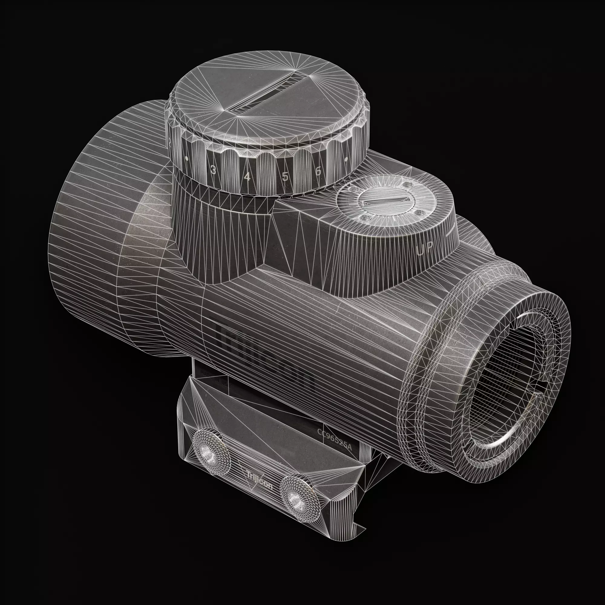 MRO RedDot Low-poly 3D model_8