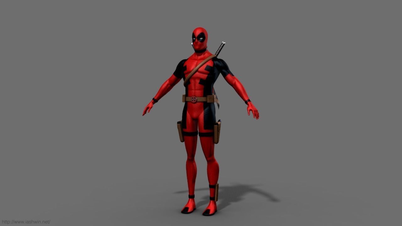 Deadpool Rig - Legacy 3D model_12