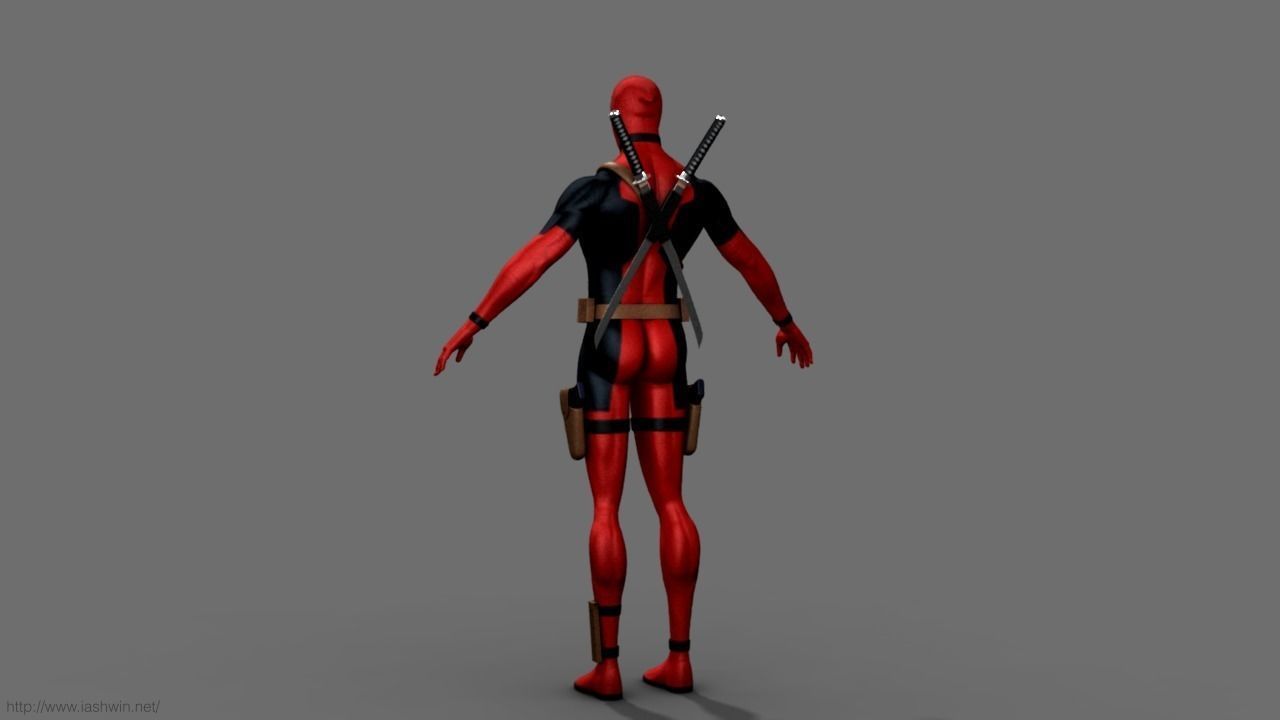 Deadpool Rig - Legacy 3D model_14